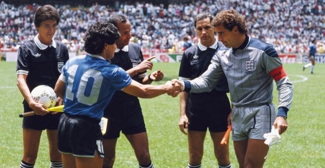 Diego Maradona and Peter Shilton Sansiri Blog